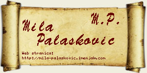 Mila Palasković vizit kartica